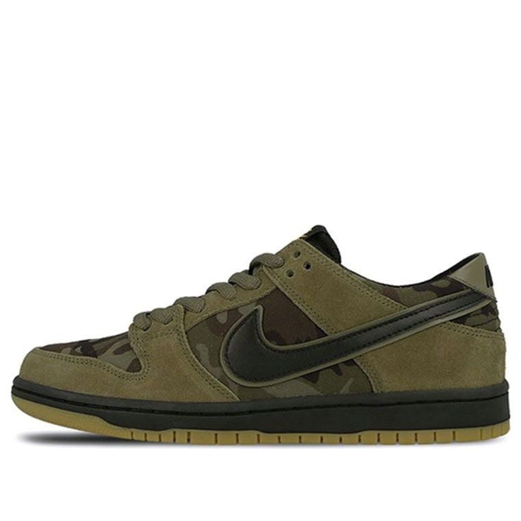 Nike Zoom Dunk Low Pro SB 'Olive Green Camo'  854866-209 Signature Shoe